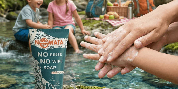 A view of families are making the switch — and for good reason. This rinse-free soap cleans without water, chemicals, or compromise.