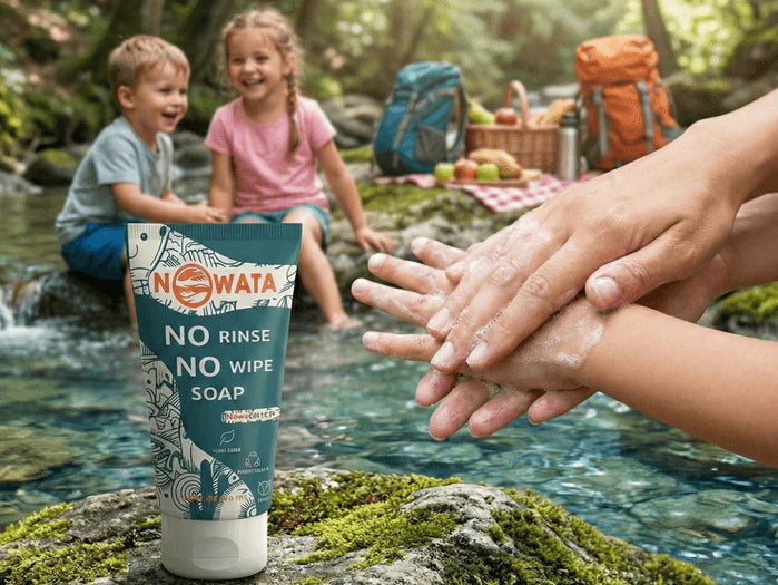 A view of families are making the switch — and for good reason. This rinse-free soap cleans without water, chemicals, or compromise.